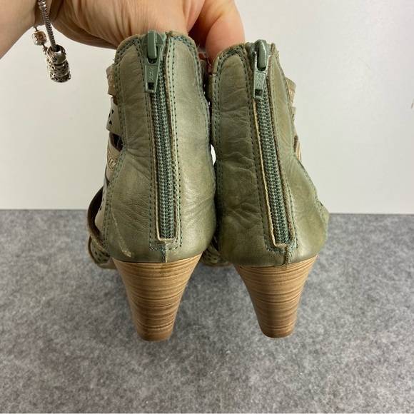 Pikolinos Super Soft Green Leather Gladiator Strappy Heels Women’s Size 8-8.5 - Picture 6 of 12